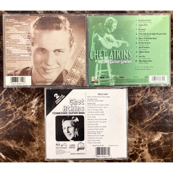 Chet Atkins CD Lot of 9 The Essential Guitar Genius Sails Street Dreams Legends - Picture 4 of 8